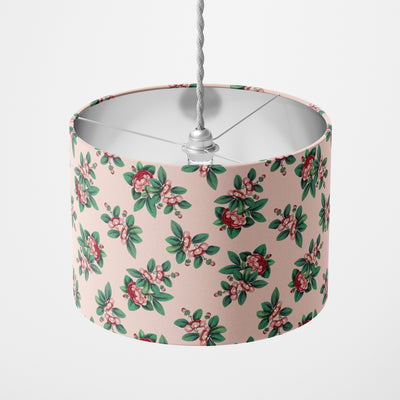 Japanese Blossom Pink Lampshade - Handmade Homeware, Made in Britain - Windsor and White