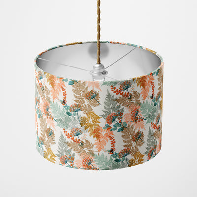 Autumnal Woodland Lampshade - Handmade Homeware, Made in Britain - Windsor and White