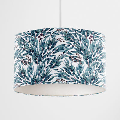 Boho White Whimsical Leaf Lampshade - Handmade Homeware, Made in Britain - Windsor and White