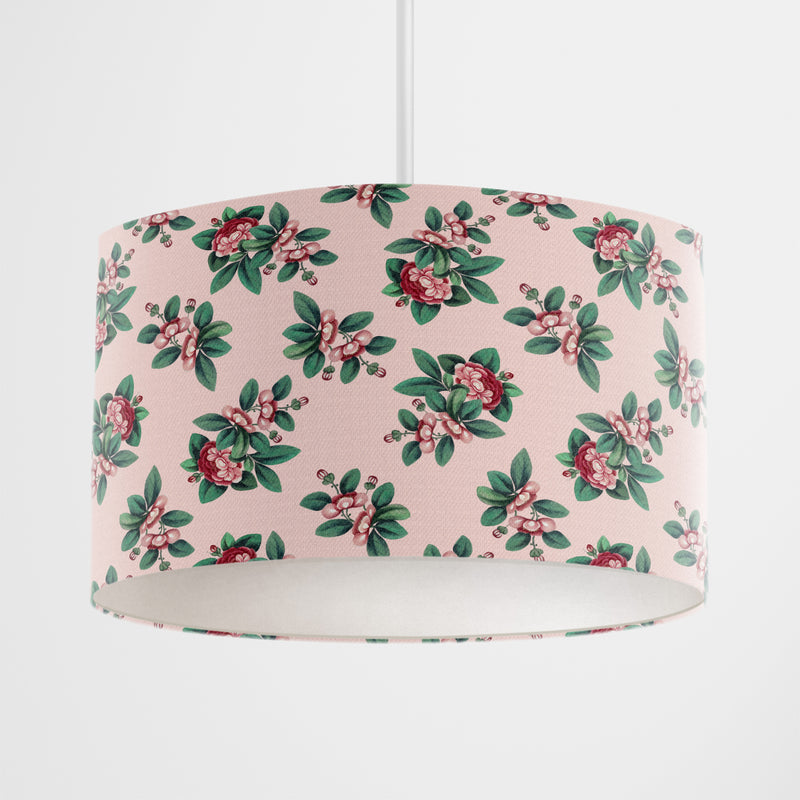 Japanese Blossom Pink Lampshade - Handmade Homeware, Made in Britain - Windsor and White