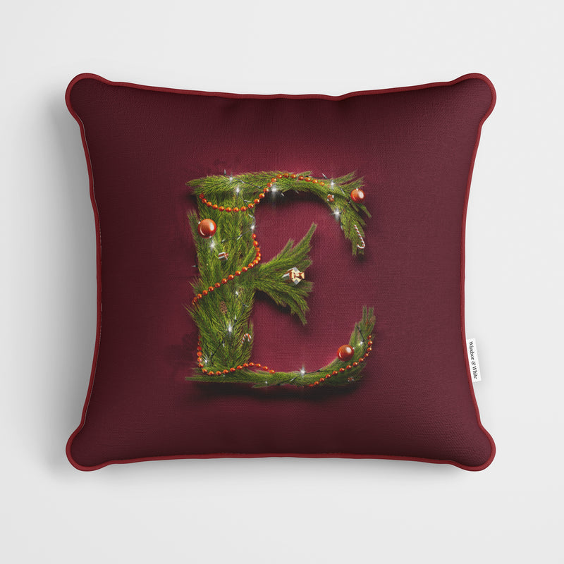 Christmas Garland Letter (N) Cushion