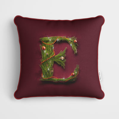 Christmas Garland Letter (D) Cushion