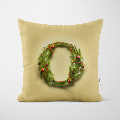 Christmas Garland Letter (P) Cushion