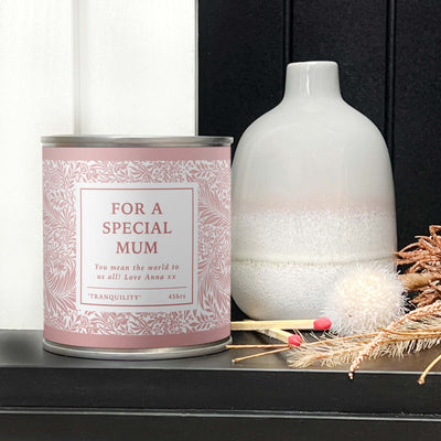 For A Special Mum Pink Tin Candle