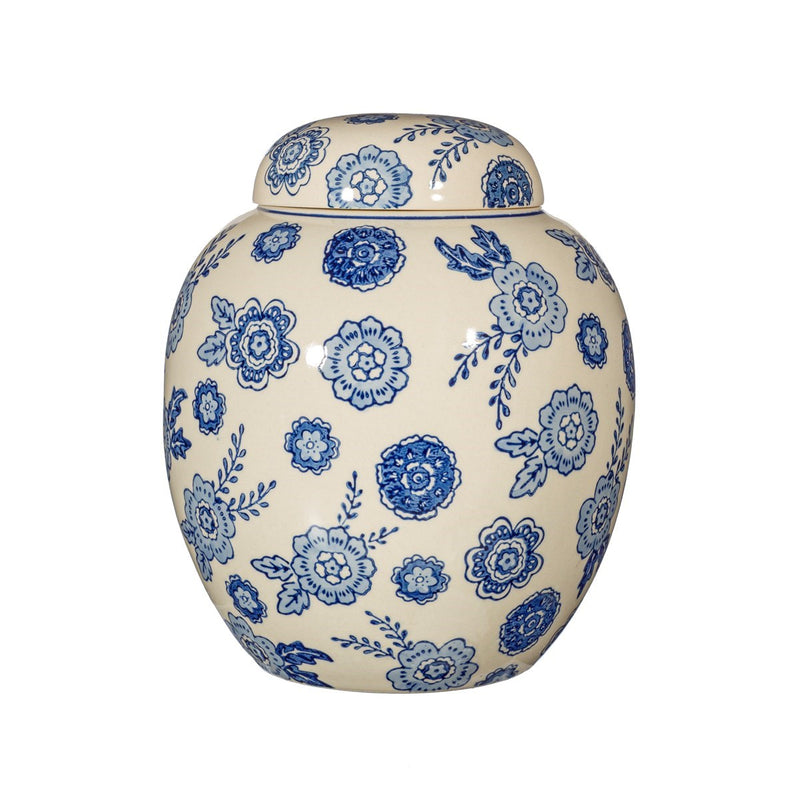 Blue & White Treasures Floral Kitchen Storage Jar