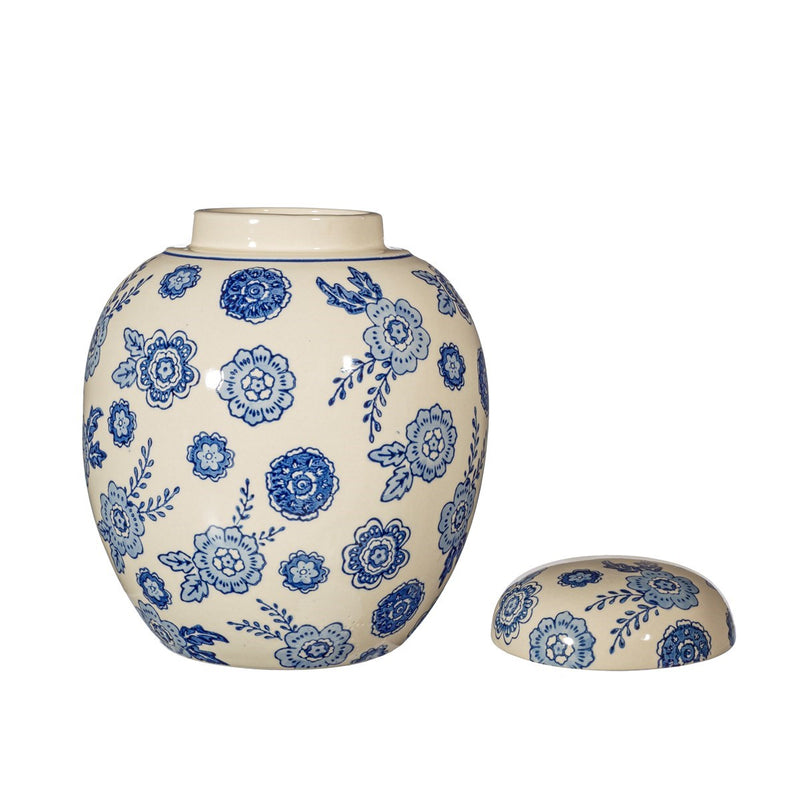 Blue & White Treasures Floral Kitchen Storage Jar