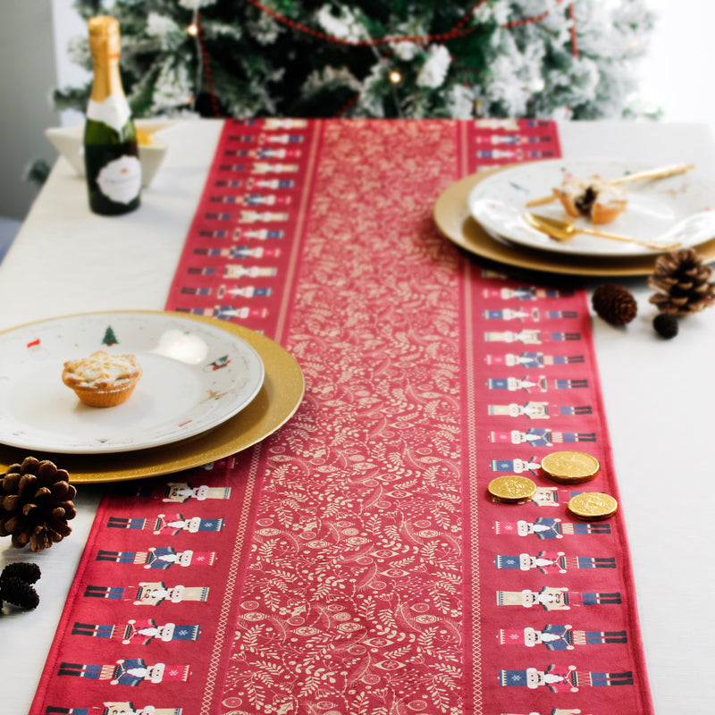 Personalised Christmas Table Place Mats Red Nutcracker