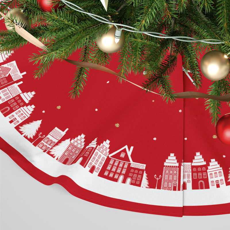 Personalised Christmas Tree Skirt - Santa&