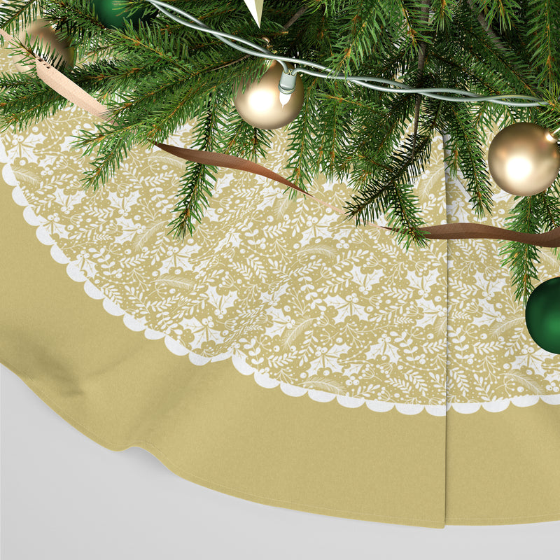 Personalised Christmas Tree Skirt - Santa&