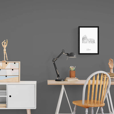 Landmarks Coliseum White Wall Art