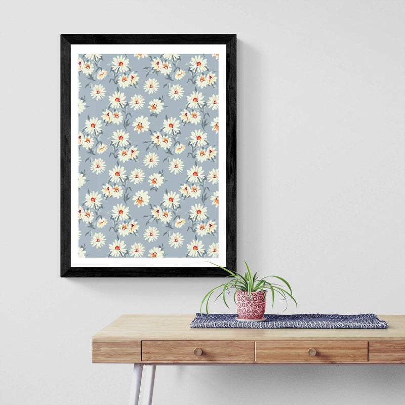 Grey Daisies Wall Art