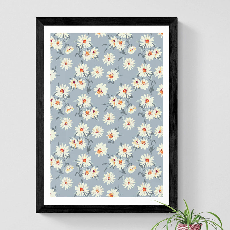 Grey Daisies Wall Art