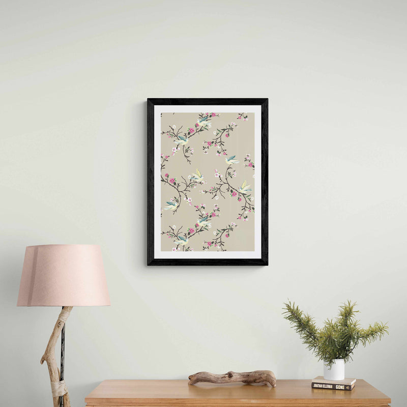 Champagne Chinoiserie Wall Art