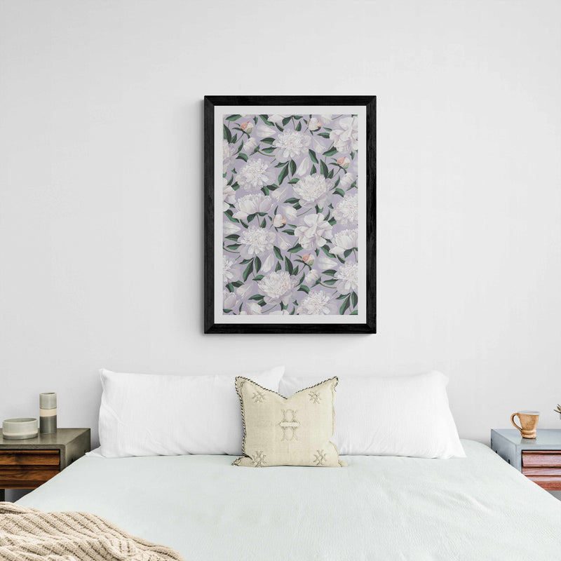 Lilac Peony Wall Art