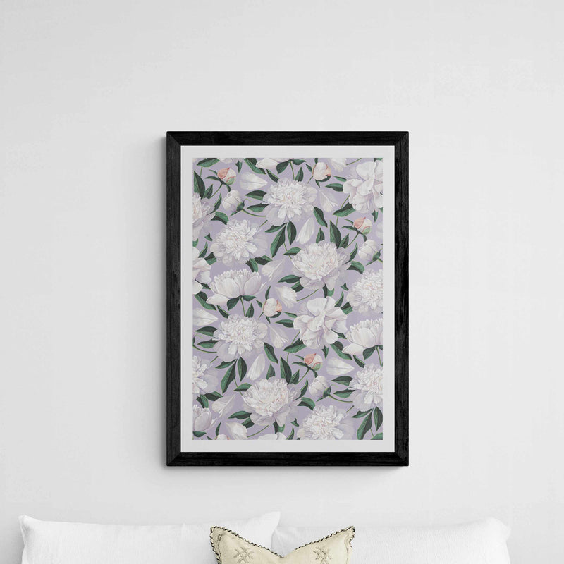 Lilac Peony Wall Art