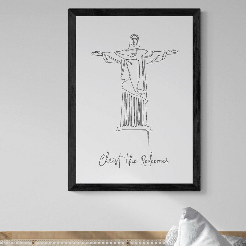 Landmarks Christ The Redeemer White Wall Art