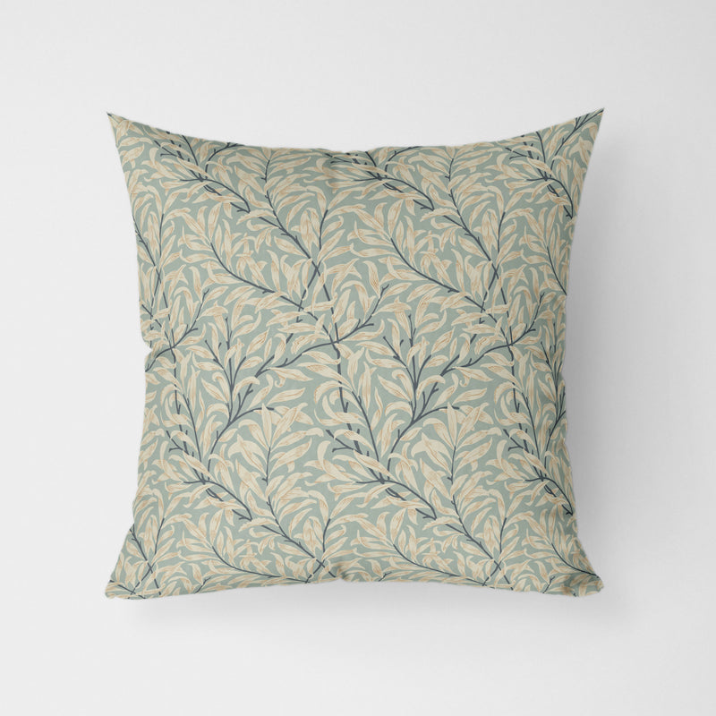 William Morris Willow Bough Cream & Sage Water Resistant Garden Outdoor Cushion