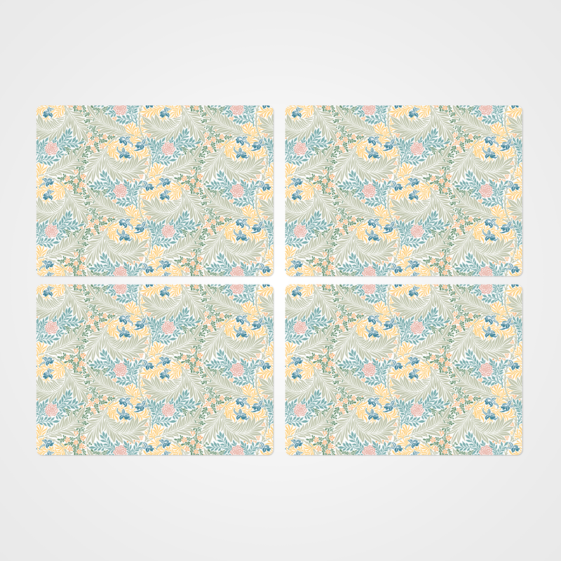 William Morris Larkspur Green Multi Placemats