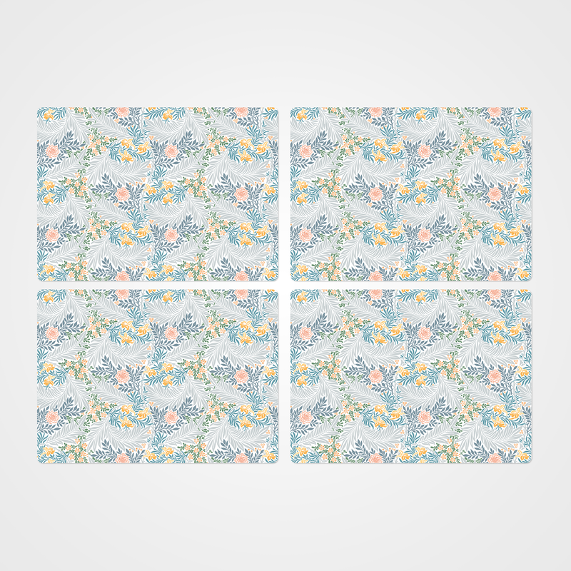 William Morris Larkspur Blue Multi Placemats