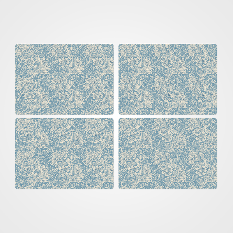 William Morris Marigold in Blue Placemats