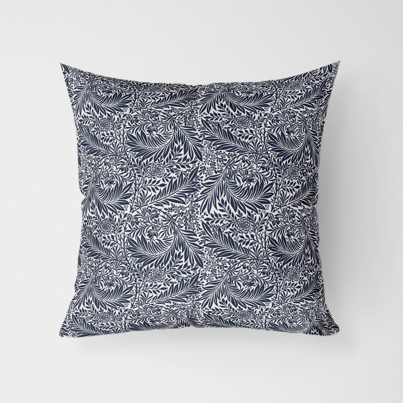 William Morris Larkspur Navy Water Resistant Garden Outdoor Cushion