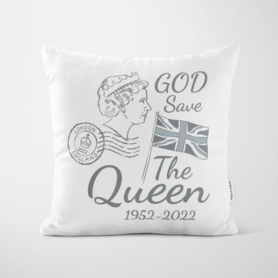 Platinum Jubilee Tea Party Grey Cushion