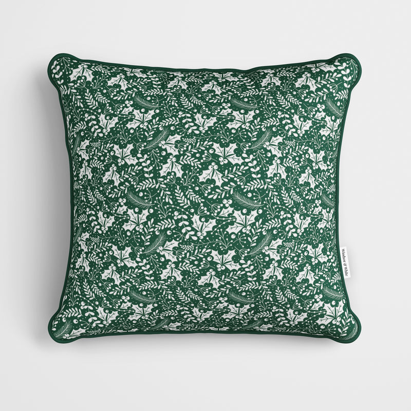 Personalised Christmas Cushion Green House