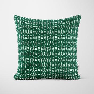 Green Gingerbread House Christmas Cushion