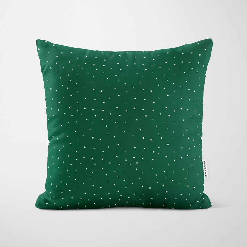 Personalised Green Gingerbread House Cushion