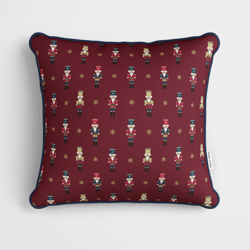 Nutcracker Ditsy Red Christmas Cushion