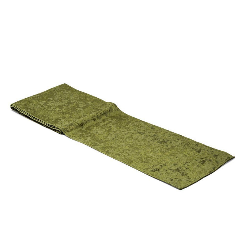 Olive Green Velvet Table Runner