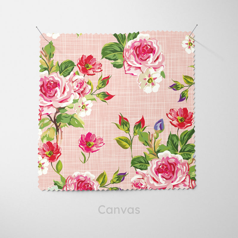 Pink Floral Chintz Cushion - Handmade Homeware, Made in Britain - Windsor and White