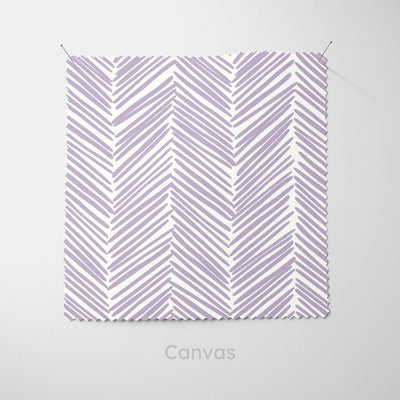 Lilac Boho Chevron Cushion - Handmade Homeware, Made in Britain - Windsor and White