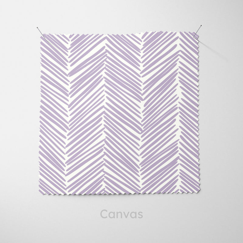 Lilac Boho Chevron Cushion - Handmade Homeware, Made in Britain - Windsor and White