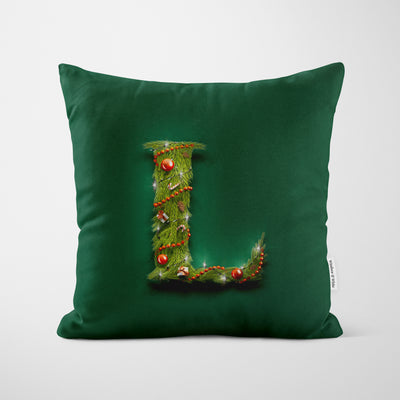 Christmas Garland Letter (U) Cushion