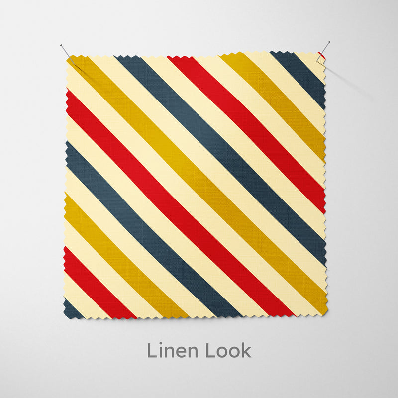 Vintage Stripes Cushion - Handmade Homeware, Made in Britain - Windsor and White