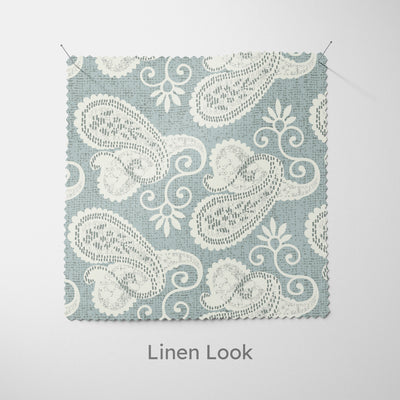 Grey Vintage Paisley Cushion - Handmade Homeware, Made in Britain - Windsor and White