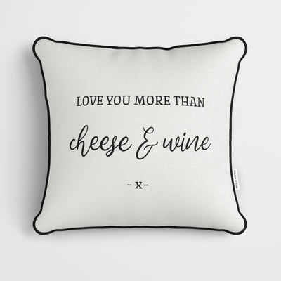 Personalised Love You More Than Cushion White