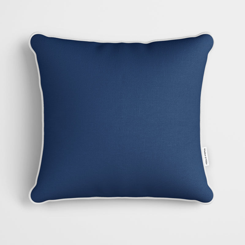 Plain Celestial Blue Cushion - Handmade Homeware, Made in Britain - Windsor and White