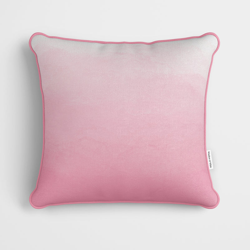 Pink Ombre Watercolour Cushion - Handmade Homeware, Made in Britain - Windsor and White