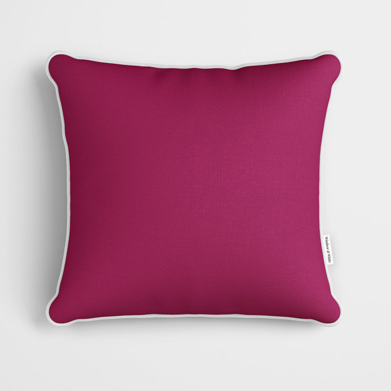 Plain Arabian Pink Cushion - Handmade Homeware, Made in Britain - Windsor and White