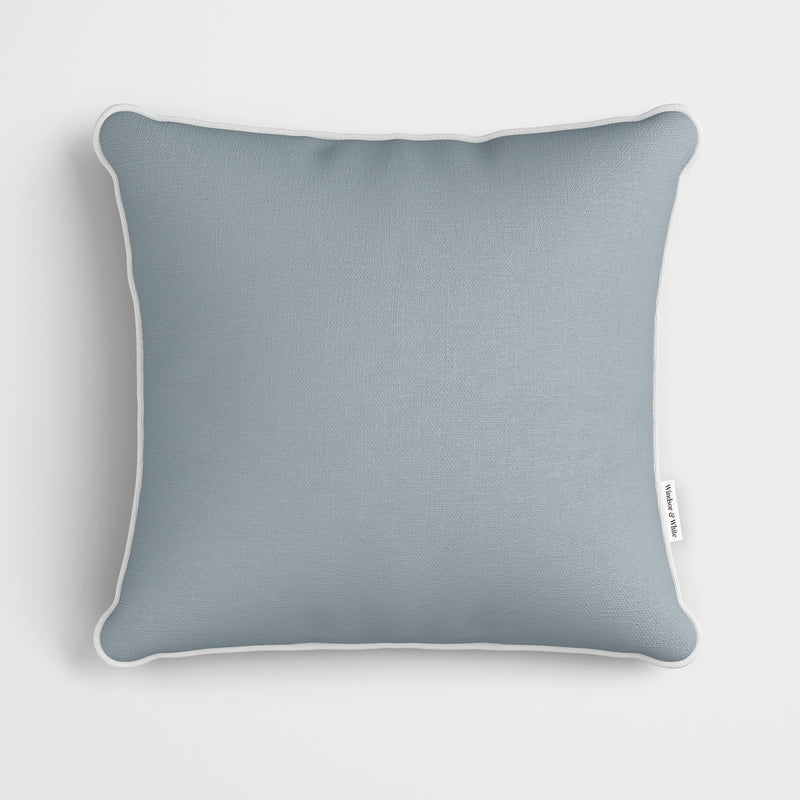 Plain Platinum Grey Cushion - Handmade Homeware, Made in Britain - Windsor and White