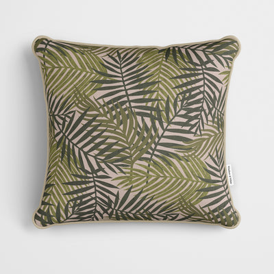 Dark Green Rainforest Cushion - Handmade Homeware, Made in Britain - Windsor and White