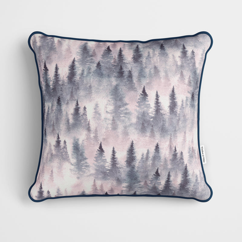 Woodland Mist Cushion - Handmade Homeware, Made in Britain - Windsor and White