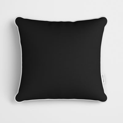 Plain Black Cushion - Handmade Homeware, Made in Britain - Windsor and White