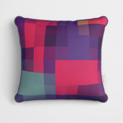 Passion Tones Pixel Print Cushion - Handmade Homeware, Made in Britain - Windsor and White