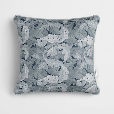 William Morris Flower Garden Navy Cushion - Handmade Homeware, Made in Britain - Windsor and White