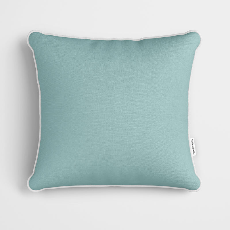 Plain Glacier Green Cushion - Handmade Homeware, Made in Britain - Windsor and White