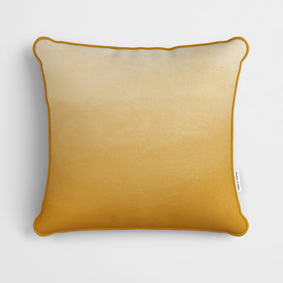 Yellow Ombre Watercolour Cushion - Handmade Homeware, Made in Britain - Windsor and White