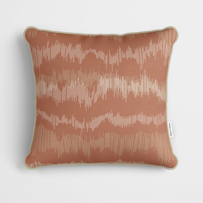 Tuscan Texture Lines Cushion - Handmade Homeware, Made in Britain - Windsor and White